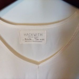 Hackwith Design House Cream Tunic Blouse Medium